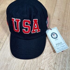 Polo Ralph Lauren USA Paralympic Team Hat Black One Size Brand New With Tags